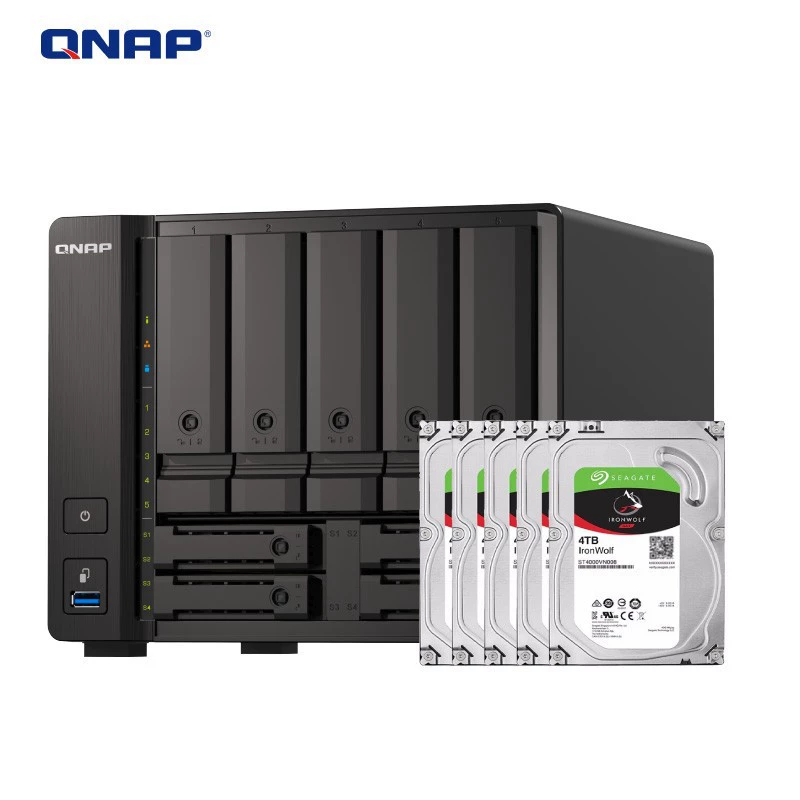 QNAP TS-932PX 4G настольный девятиотсековый сервер сетевого хранилища NAS, дисковый массив
