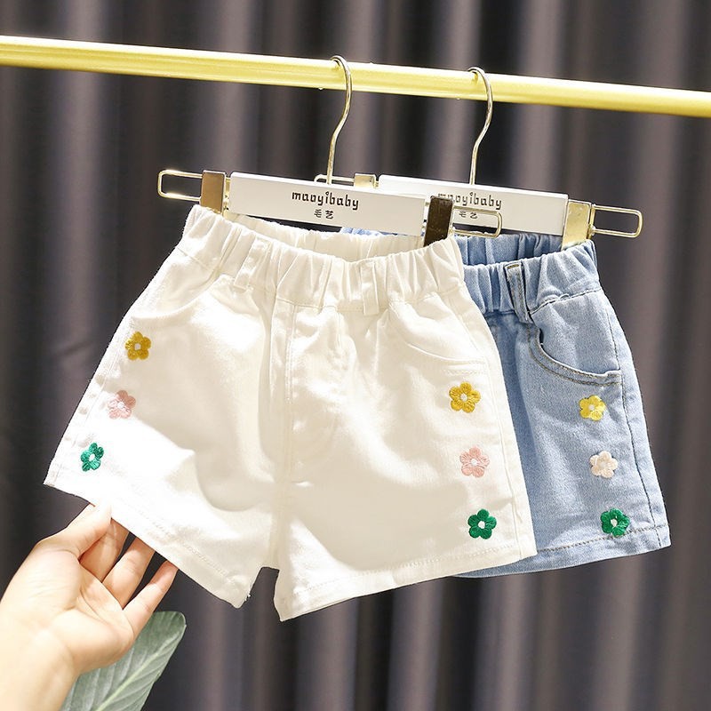 女童牛仔短裤2024夏季新款儿童宝宝夏装小童裤子韩版洋气炸街时髦