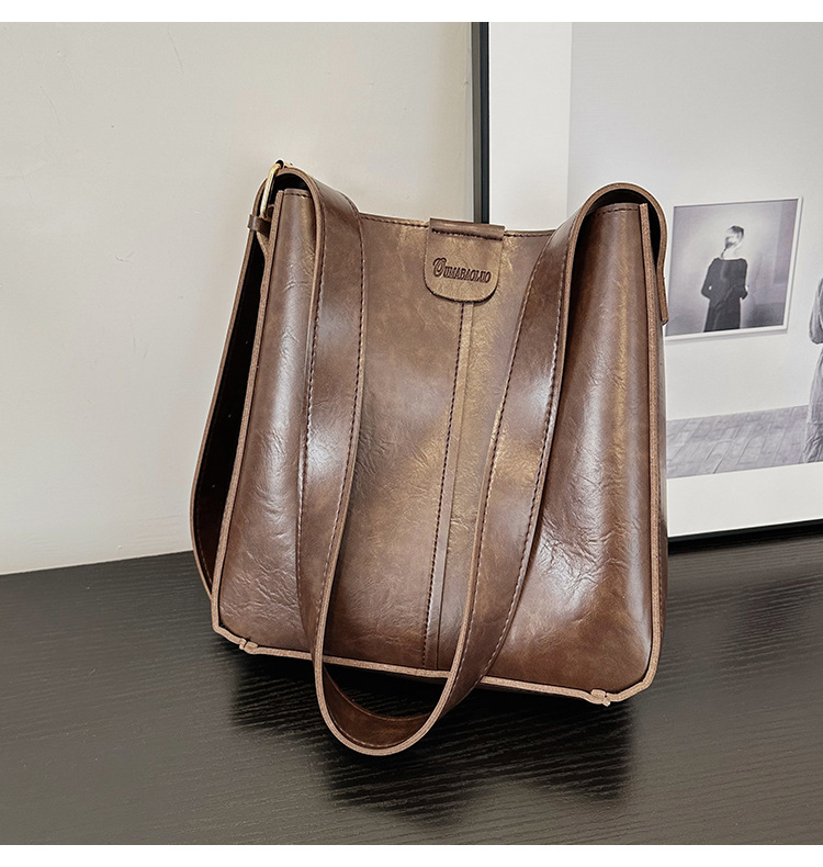 New fashionable and versatile women's single-shoulder bag and women's bag, a best-selling large-capacity bucket bun for European and American foreign trade undefined