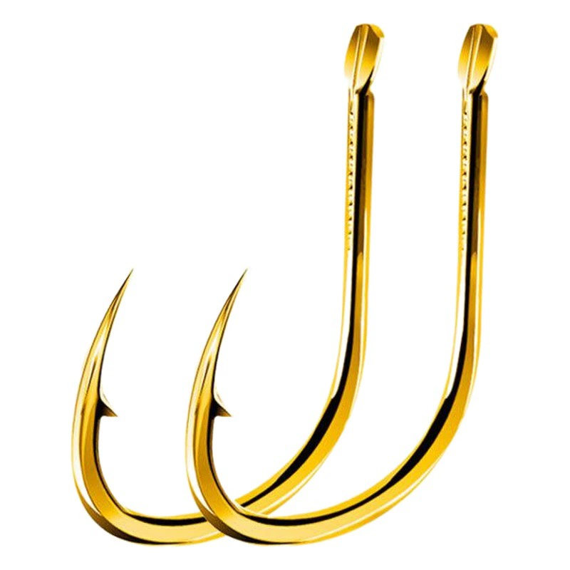 Тысяча и двойной крючок золотисто-синее покрытие новый материал объемный крючок Большой Крючок Нахлыстовые снасти оптом