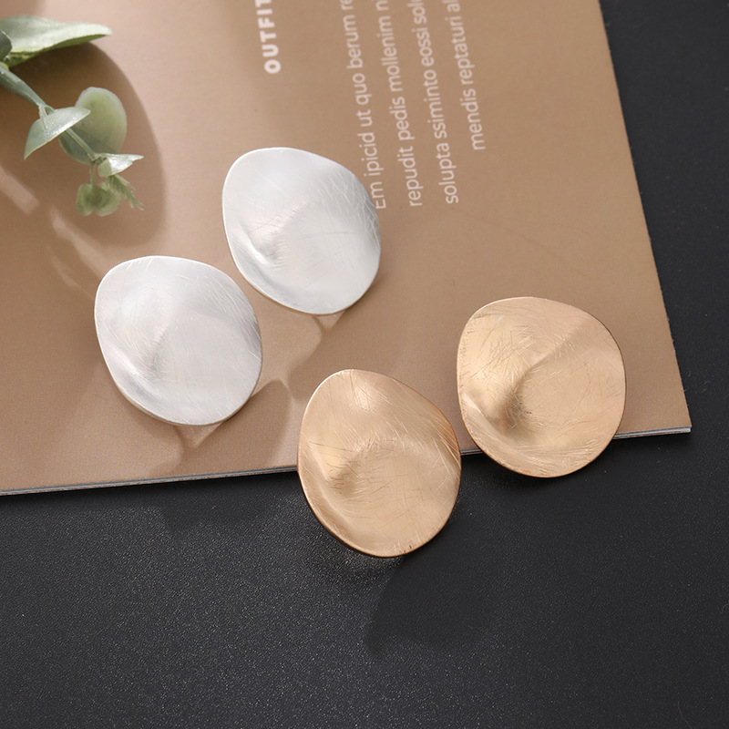36g Weight Ear Studs Classification 1 Pair Fashion Solid Color Alloy Plating Women's Ear Studs