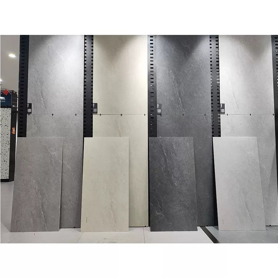 高端砂岩瓷砖600X1200客厅地砖酒店餐厅750X1500岩板背景墙砖防滑