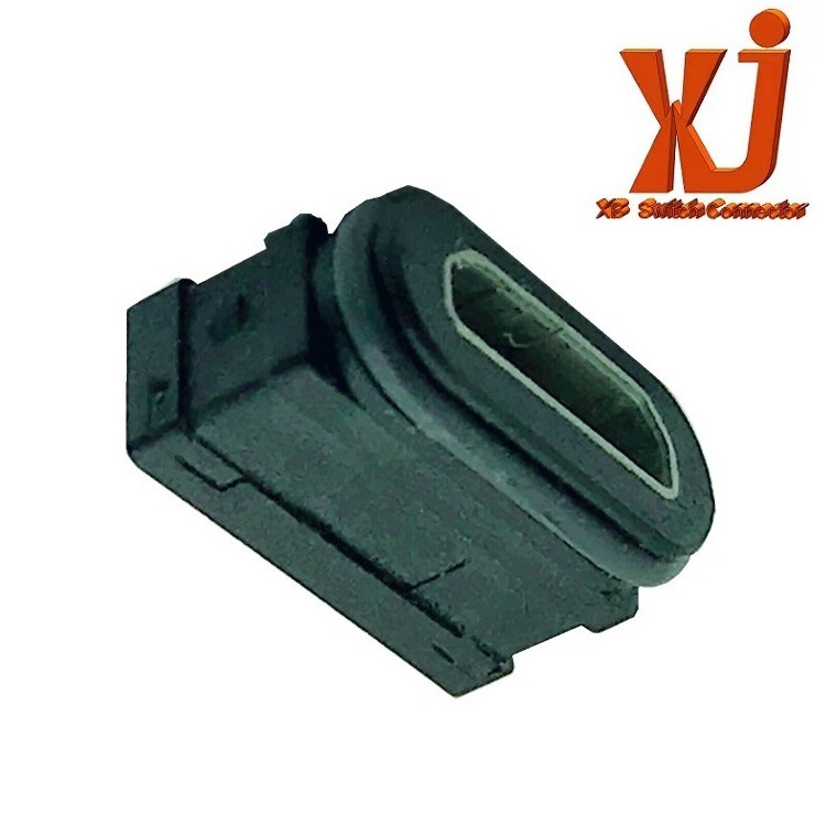 防水MICRO USB插座 防水USB母座IPX7 立式Micro插口防水立式5P