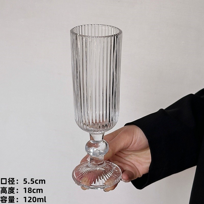 竖纹香槟杯120ml