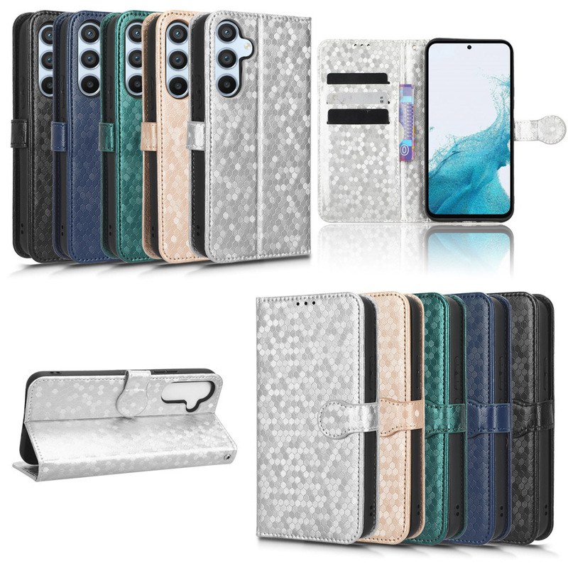 Applicable to Samsung Galaxy A54 polka dot pattern phone case a54 5G protective case flip case lanyard