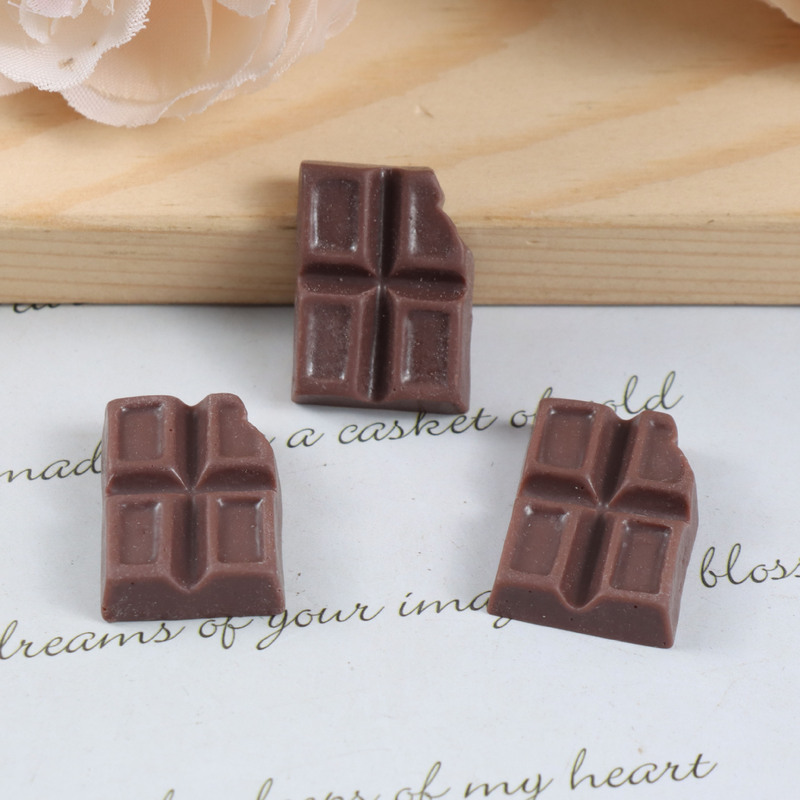 樹脂シミュレーションコーヒー色チョコレート diy 冷蔵庫マグネットウォーターカップステッカーキーホルダーヘアピンマイクロ風景装飾装飾品|undefined
