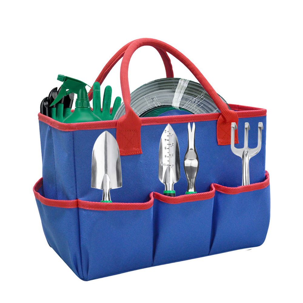 家庭维修工具收纳包手提花园植物工具收纳手提袋超多口耐磨教师袋