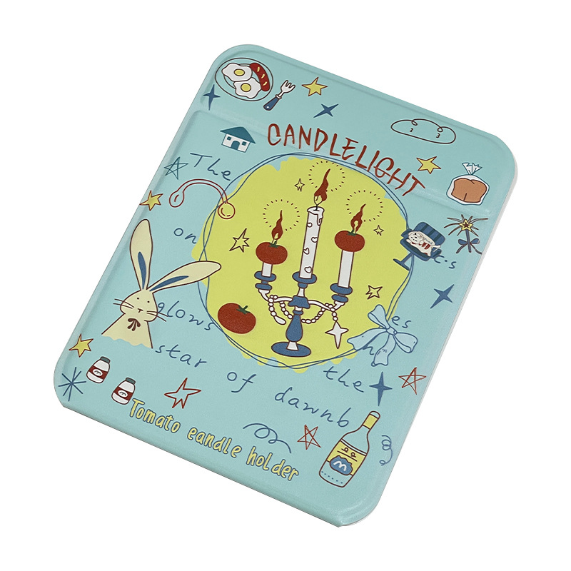 Espejo de maquillaje encantador pequeño espejo plegable dormitorio para estudiantes en la oficina para llevar espejo de escritorio espejo de vestir