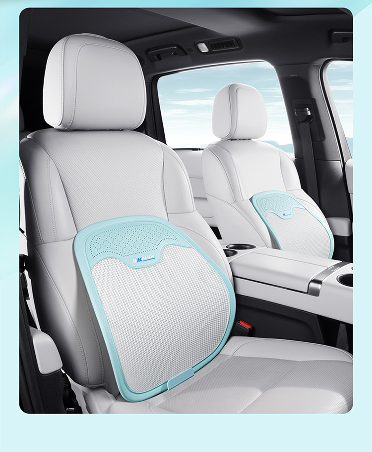 Car Lumbar Support Cushion, New Summer Ice Silk Breathable Backrest, a Must-Have for Long Drives