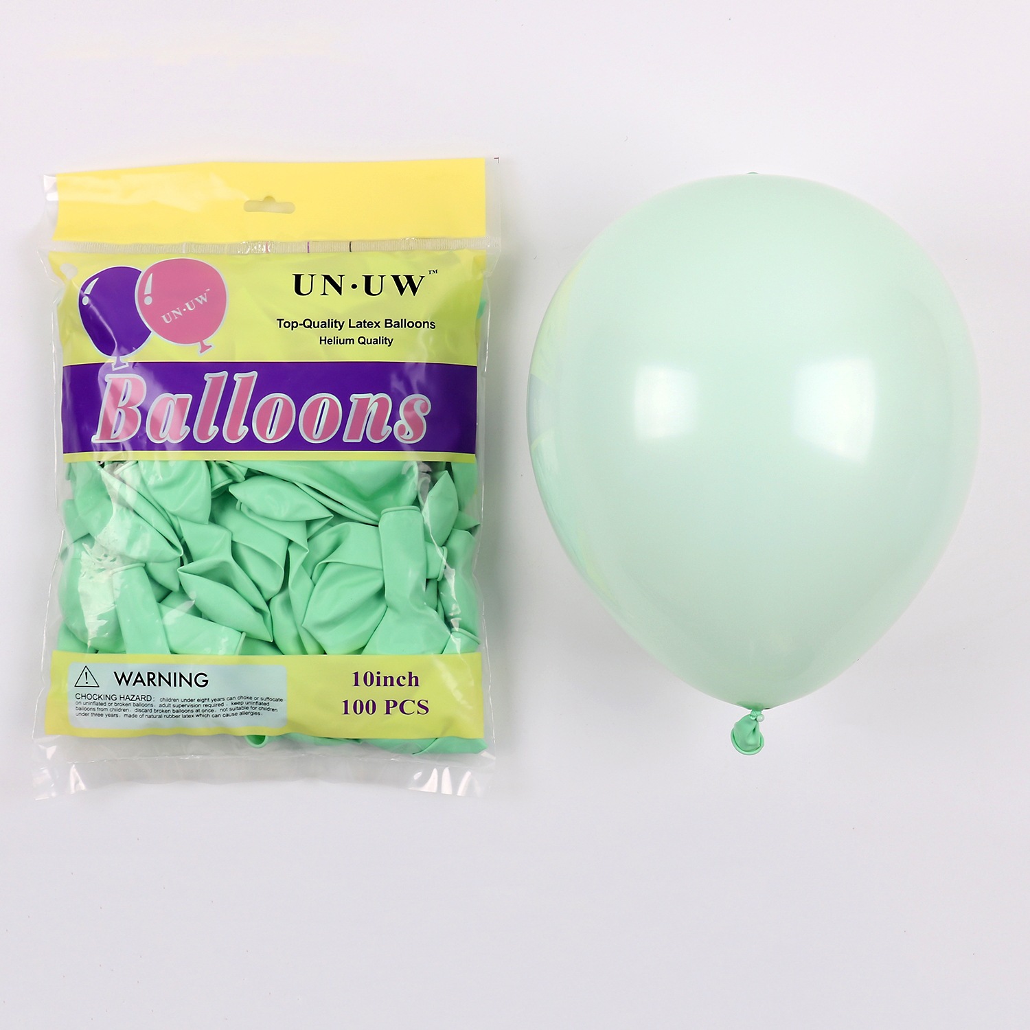 Globos de látex Haorun de 10 pulgadas y 1.5 g en colores macaron para decoración de cumpleaños infantiles y globos de helio para fiestas que flotan en el aire. image 13