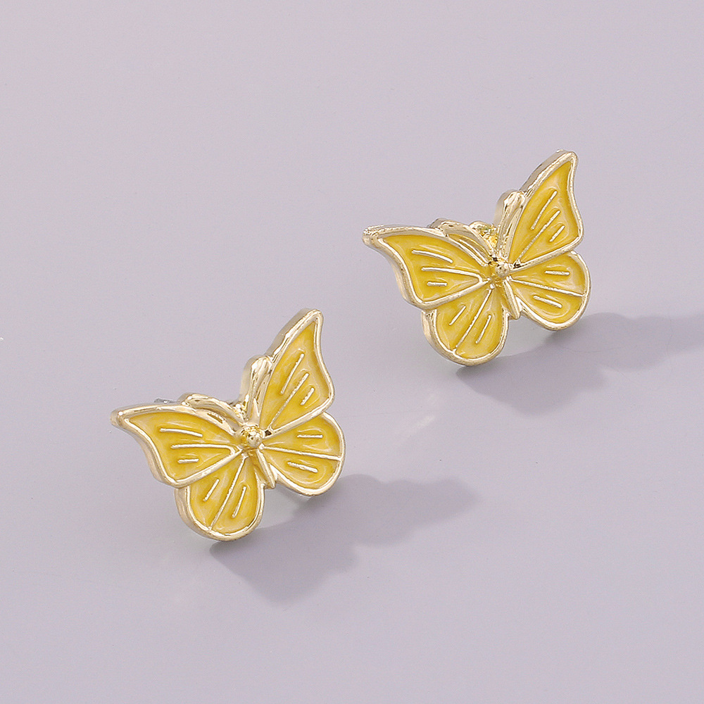 Nouvelles Boucles D&#39;oreilles Papillon Style Simple display picture 5