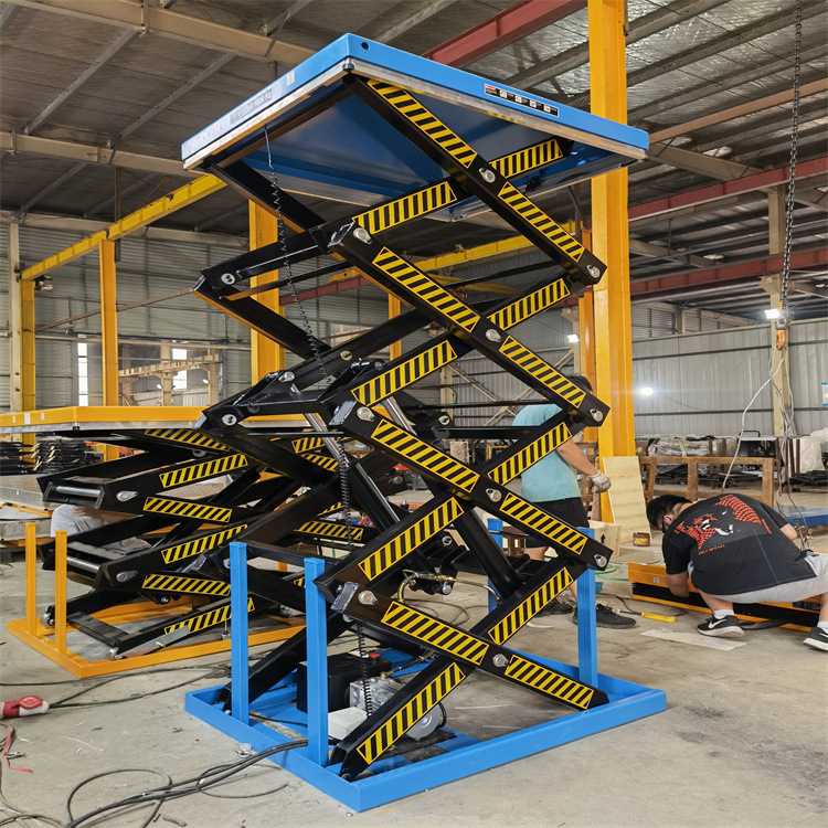 固定剪叉式升降机 工厂车间地下室仓库液压货梯 固定式升降平台