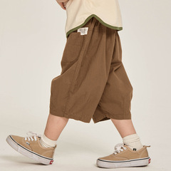 暢果童裝男童七分褲兒童夏款褲子中小童韓版薄款休閒褲寶寶中褲