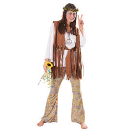 19362# 印第安部落公主制服 万圣节复古的士高嬉皮士披头士服装
