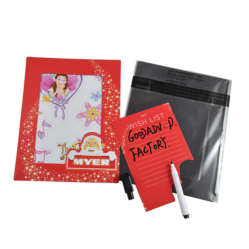 Guangzhou factory supply creative magnetic photo frame printable logo gift refrigerator magnet magnetic photo frame