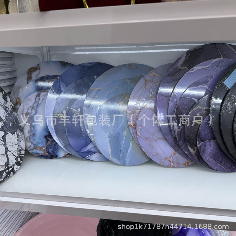 Paquete de pastel MDF cartón de pastel caja de pastel base de placa de densidad pastel almohadilla base de pastel de madera