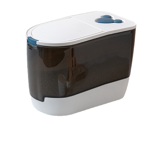 Cartoon grain storage barrel, sealed moisture-proof pet food barrel, household grain storage and storage 10kg millet barrel
