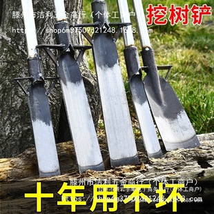 Tree Digging Shovel, Luoyang Shovel, Manganese Steel Shovel for Digging Holes, Trenches, and Seedlings, Tree Root Digging Shovel, Bamboo Digging Tool