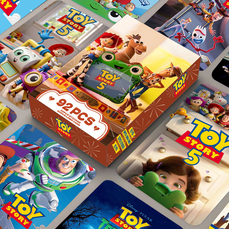 92 Lomo Cards, Toy Story Double-Sided High-Definition Color-Printed Photo Cards, Anime Peripheral Collection Cards, Stickers, Greeting Cards