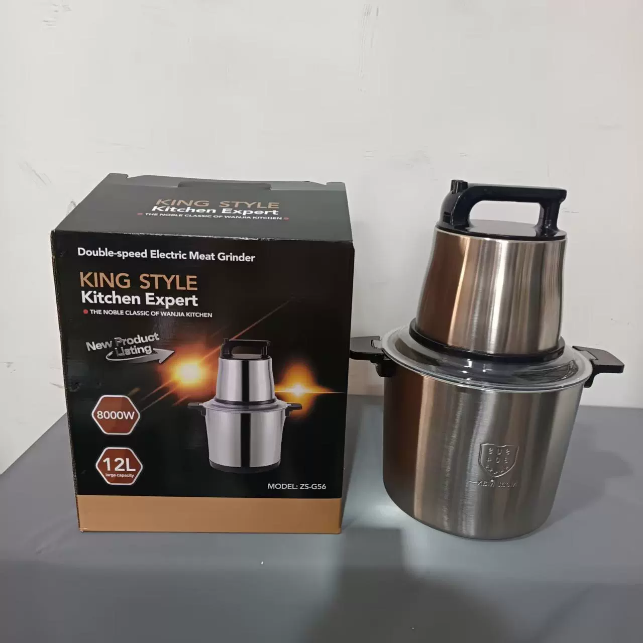 Трансграничная мясорубка 12л, бытовая многофункциональная кухонная машина большой емкости из нержавеющей стали, мощная мясорубка, машина для пищевых добавок