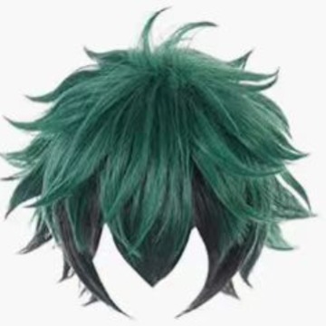 Mi héroe Academia verde valle verde gradiente negro Cosplay anime peluca fábrica al por mayor