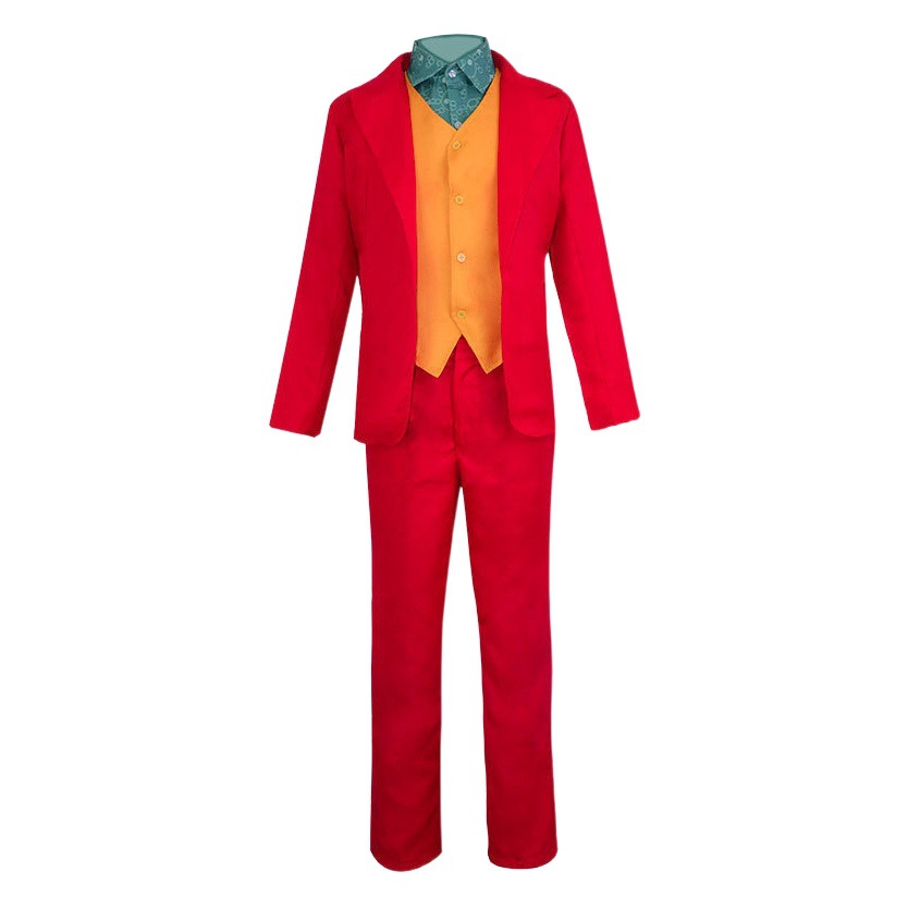 S-5Xl Christmas Stage Performance Costume Joker Joaquin Phoenix Cosplay Costume Clown Suit Cosplay
