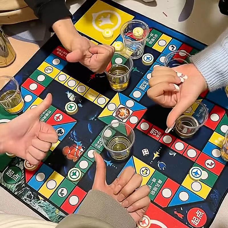 飲酒飛行将棋玩具酒局成人碁ゲーム酒卓版パーティ飛機棋卓游|undefined