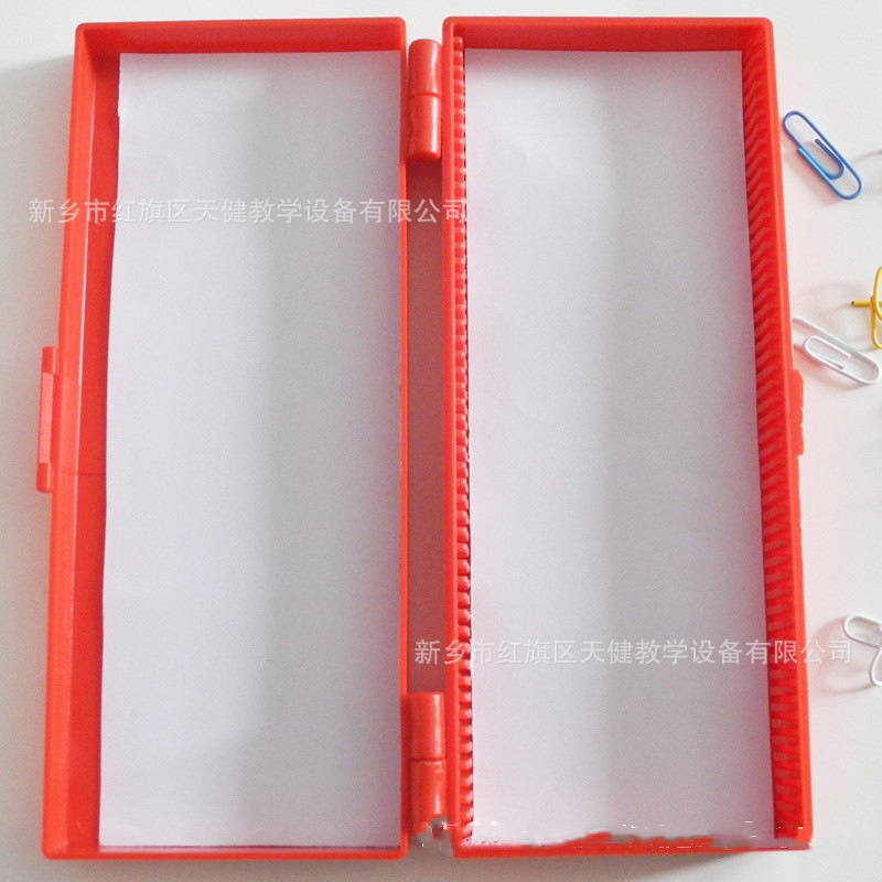 红色塑料切片盒10片25片30片50片100片装切片盒病理生物切片盒