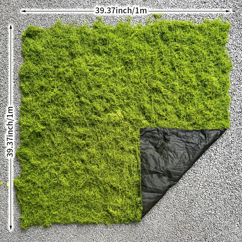 Arreglos de paisajismo con musgo artificial, césped biónico, arreglos de micropaisajes con musgo artificial, bonsái de césped, decoración de paisajismo con plantas en macetas para pavimentos.