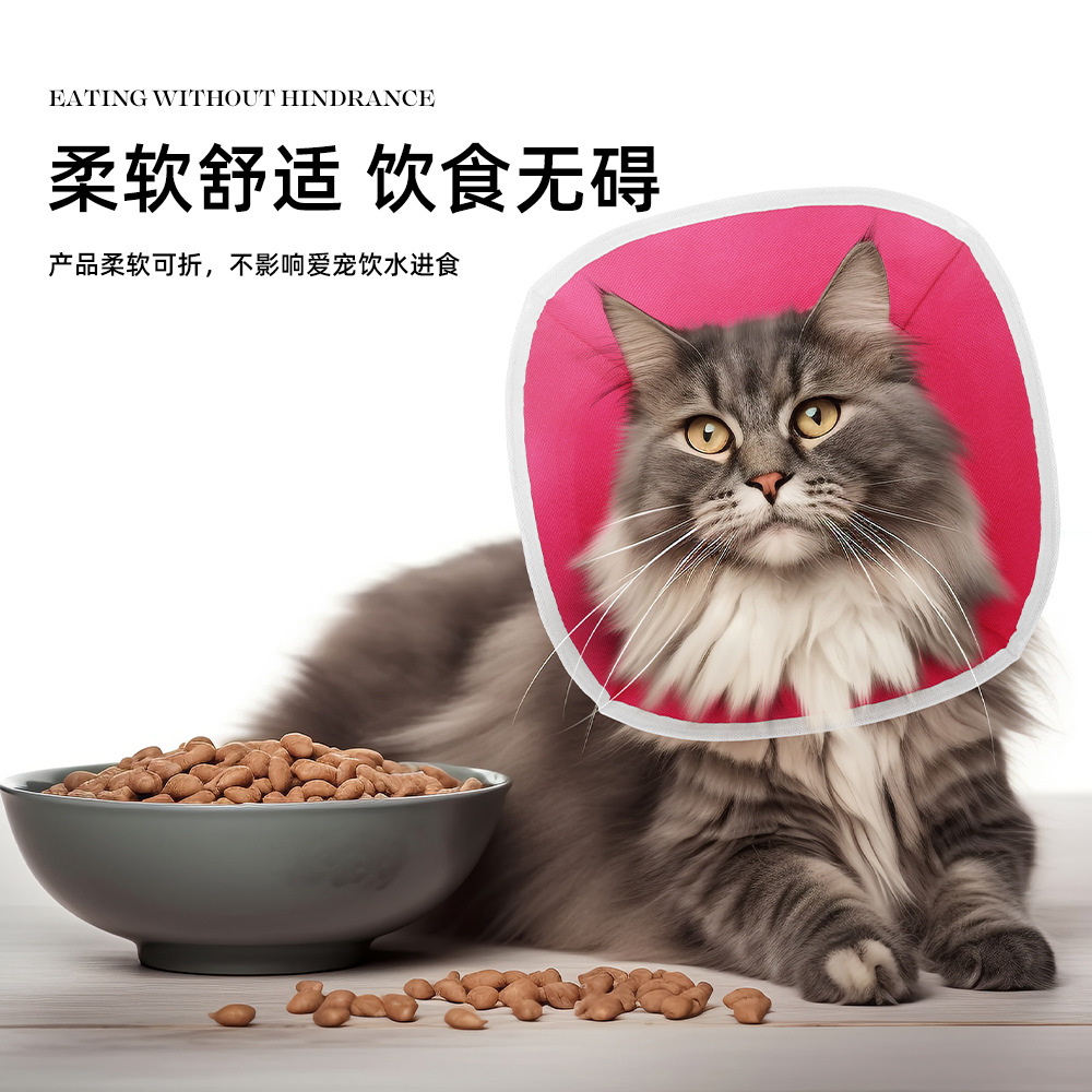 Especial transfronterizo para el casco de protección para mascotas de anillo de Elizabeth, collar de perro anti-lamiendo de gato de anillo de Elizabeth al por mayor