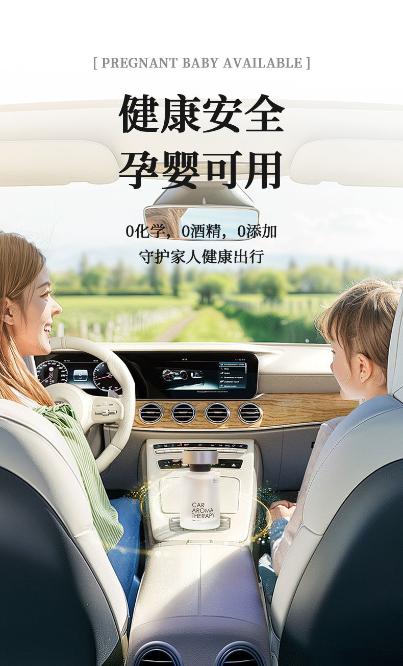 Car Advanced Aromatherapy 2025 New Style Fragrance Women's Lasting Fragrance Gardenia in Car Deodorant Perfume Ornaments