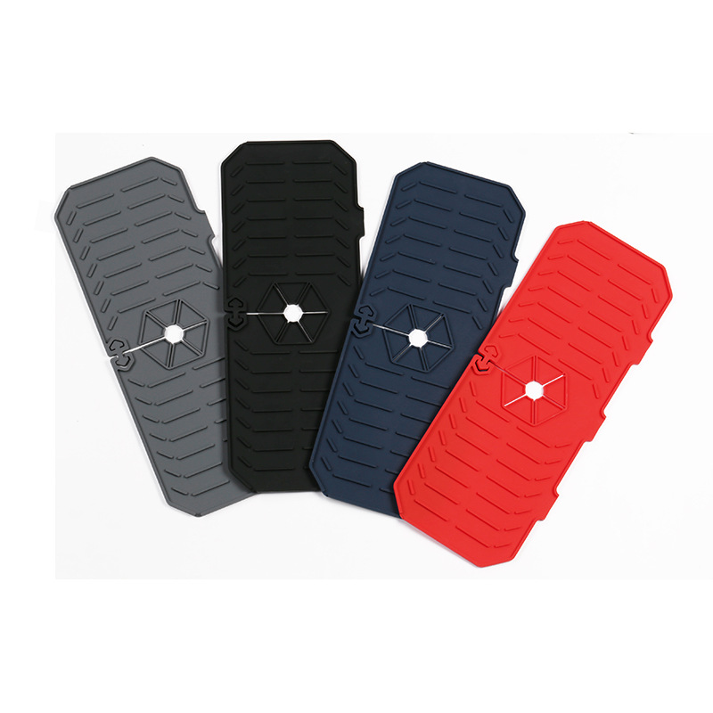 Amazon estera de drenaje de silicona caliente estera de silicona a prueba de salpicaduras cocina baño grifo estera de drenaje de secado