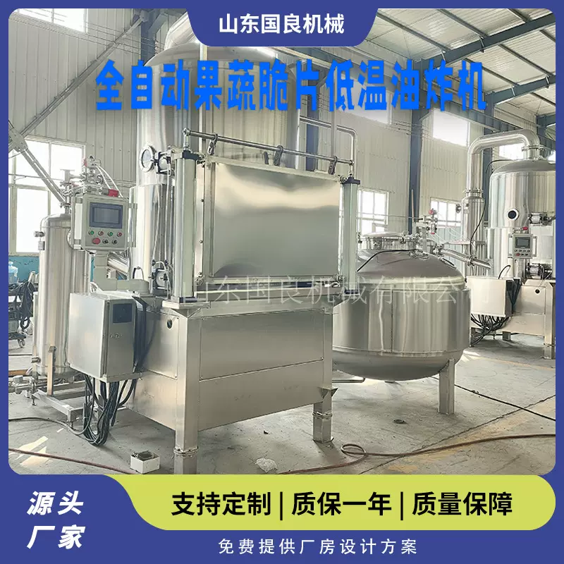 花生真空低温油炸机 全自动果蔬脆片加工设备 香酥鱼油炸设备