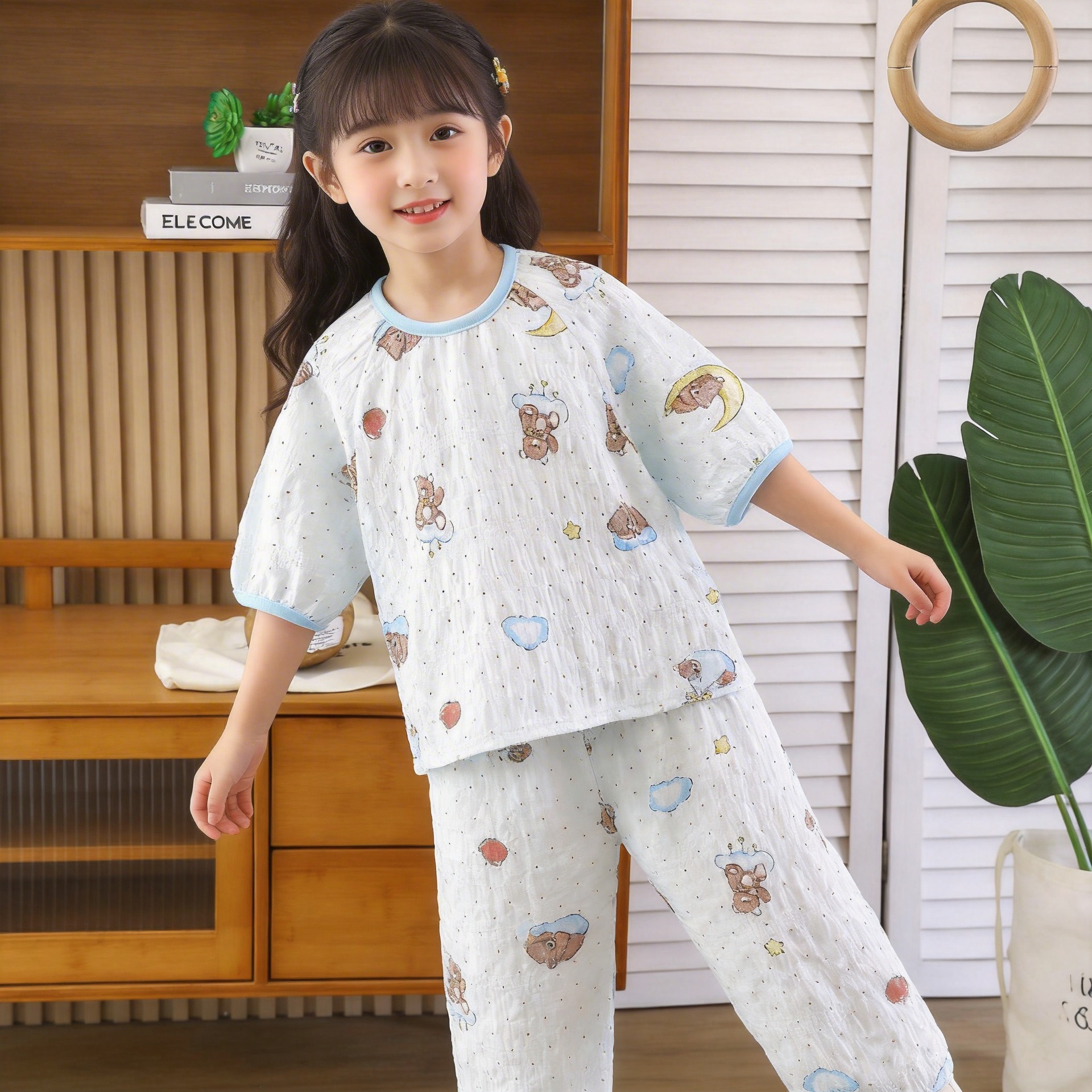Pijama de cuello redondo (Moon Bear)
