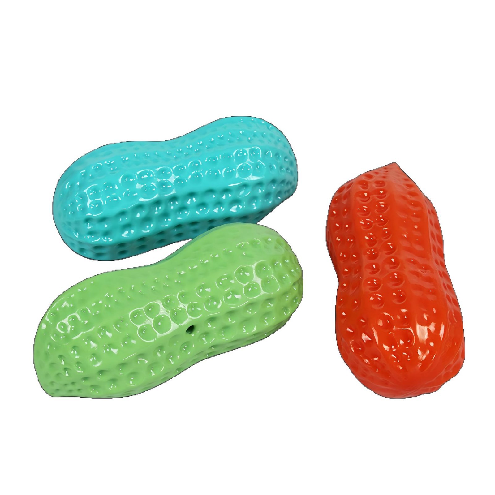 Juguete en Forma de Cacahuate para Perros, Plástico, con Sonido, Resistente a Mordeduras
