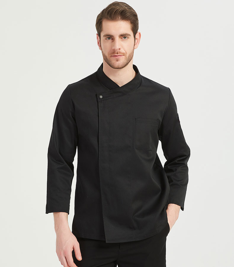 Suministro directo de fábrica manga larga manga corta transpirable blanco chef ropa negro restaurante Hotel hornear cocina hombres y mujeres ropa de trabajo