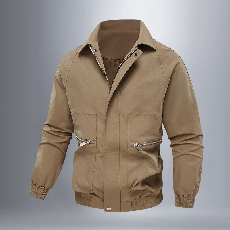 Men's retro spring jacket for leisure, oversize, high-quality style