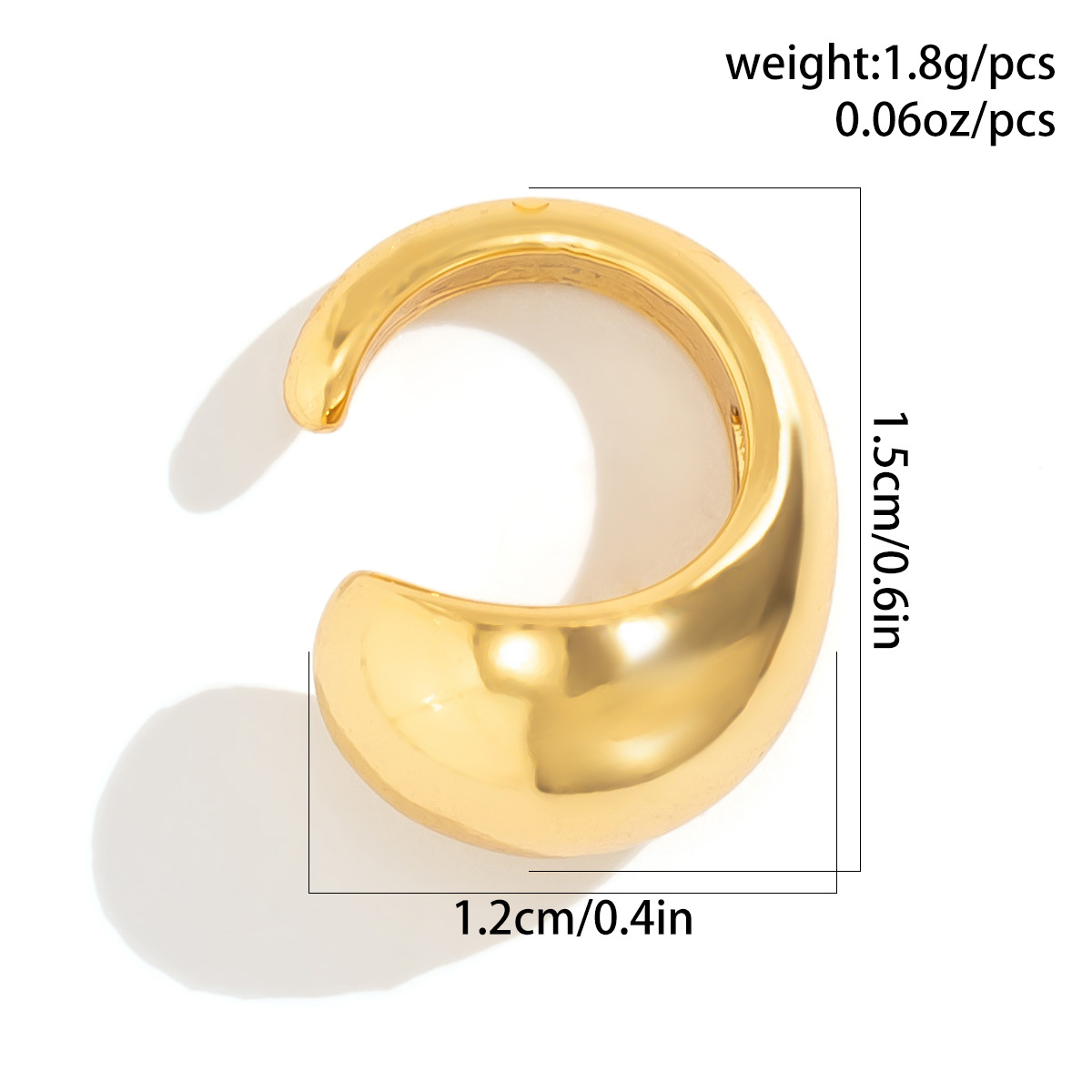 Water Drop Stud Earrings Minimalist Punk Style Drop Earrings_voghion.com