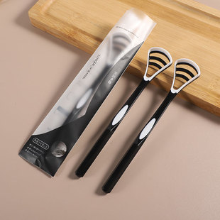 Adult Oral Cleaning Tongue Coating Brush to Remove Bad Breath Tongue Coating Cleaning Artifact Household Independent Soft Silicone Tongue Scraper