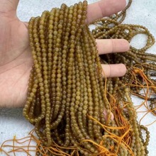 厂家批发 天然新疆和田玉糖料4mm佛珠 diy圆珠小米珠串珠配链长链