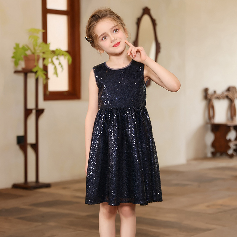 [Liquidación] Vestido de princesa formal para niñas, traje de actuación de piano, estilo anfitriona, para desfile de pasarela