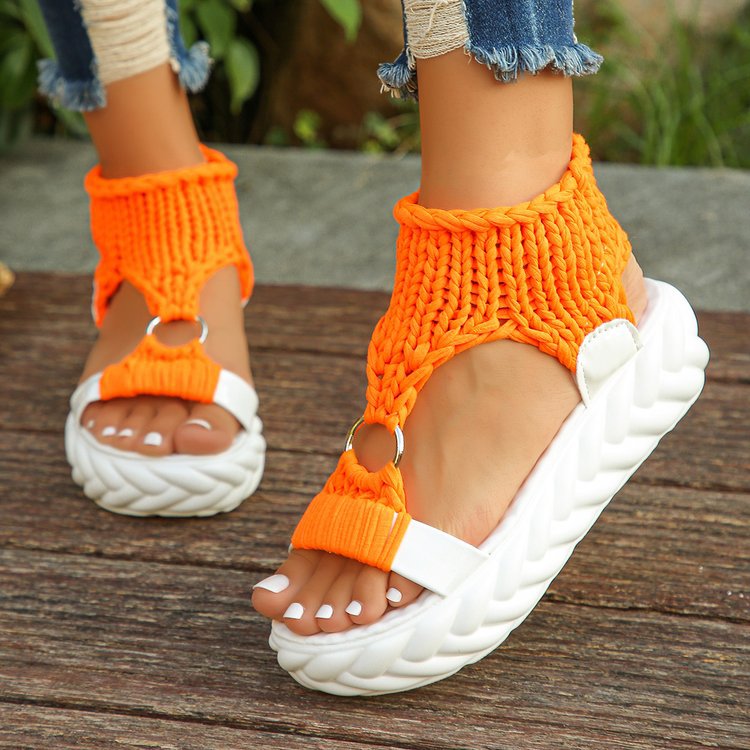 Fashionable casual comfortable sandals platform open toe