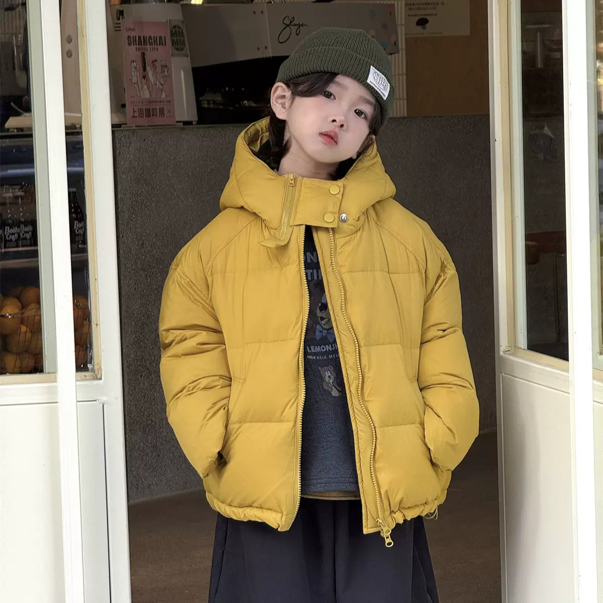 奶酪与喵童装男童羽绒服2025冬款韩版加厚白鸭绒羽绒服蓬松保暖潮