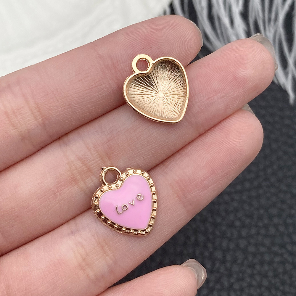 1 nectarina rosa cae en forma de corazón love 13x15mm - 10980 - 0.6g