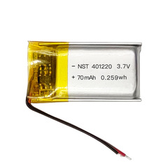 401220 polymer lithium battery 3.7V 70mah small gift small light bluetooth walkman