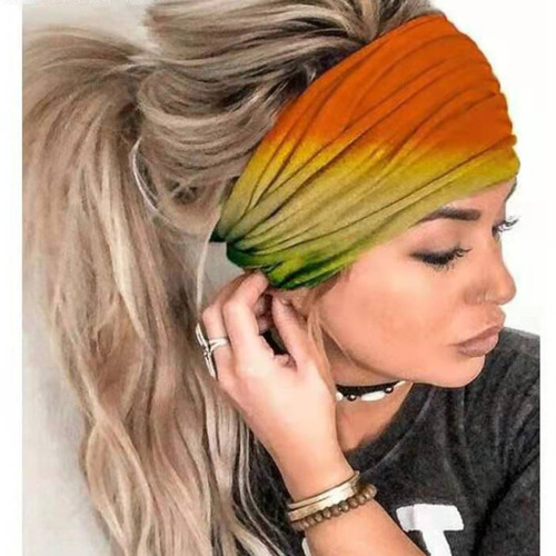Head Scarf Women Yoga Sports European and American Summer New Style Anti-Strangle Cotton Head Accessories Factory Direct Wholesale Elastic Hair Band 