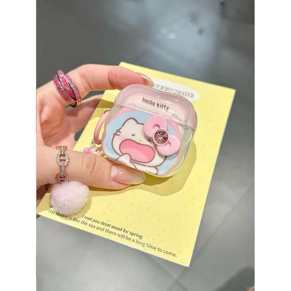 Boca abierta Kitty es adecuado para Airpodspro1 / 2 generación 3 generación 4 generación auriculares bluetooth huaqiang norte 5 generación por2