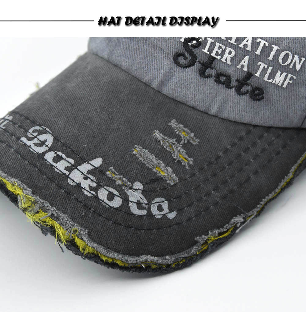 Cappello da baseball Bullhead con linguetta d'anatra con bordo spezzato lavato per uomo e donna_voghion.com