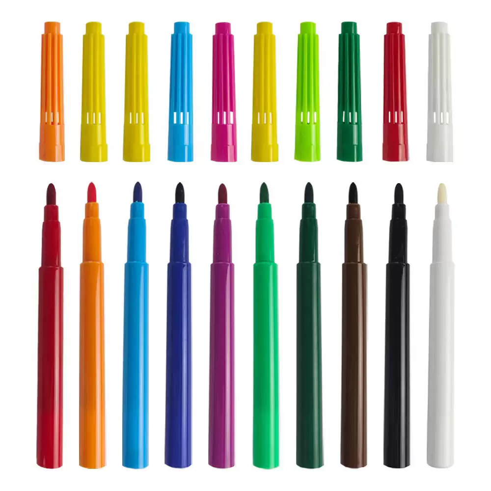 跨境批发12色可洗喷喷水彩笔绘画 喷画美术印刷logo 儿童喷喷