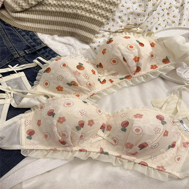 Бюстгальтер летний тонкий пуш-ап в Lace секционный топ бюстье, брюки